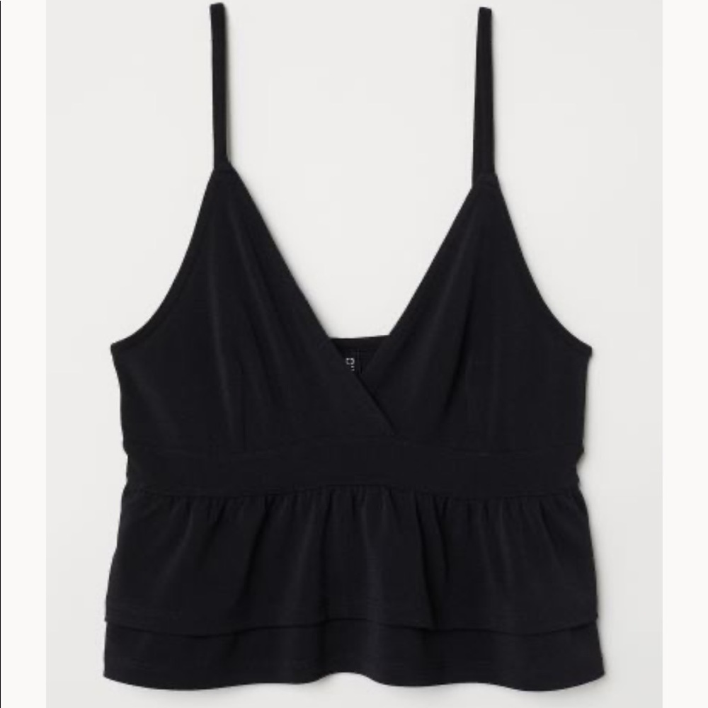 H&M Short Flounced Top